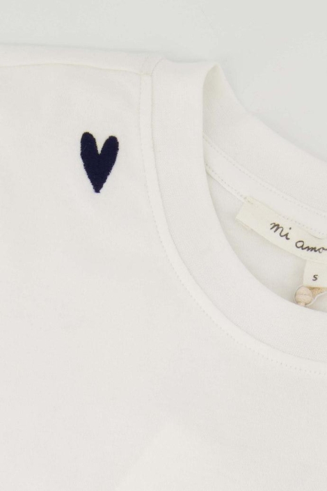 Zusss t-shirt opgerolde mouw met tekst